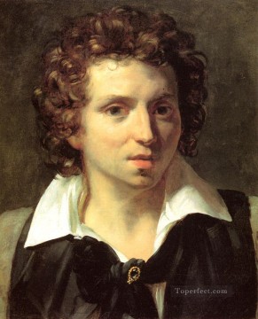 セオドア・ジェリコー Painting - 青年ロマン主義者の肖像 セオドア・ジェリコー